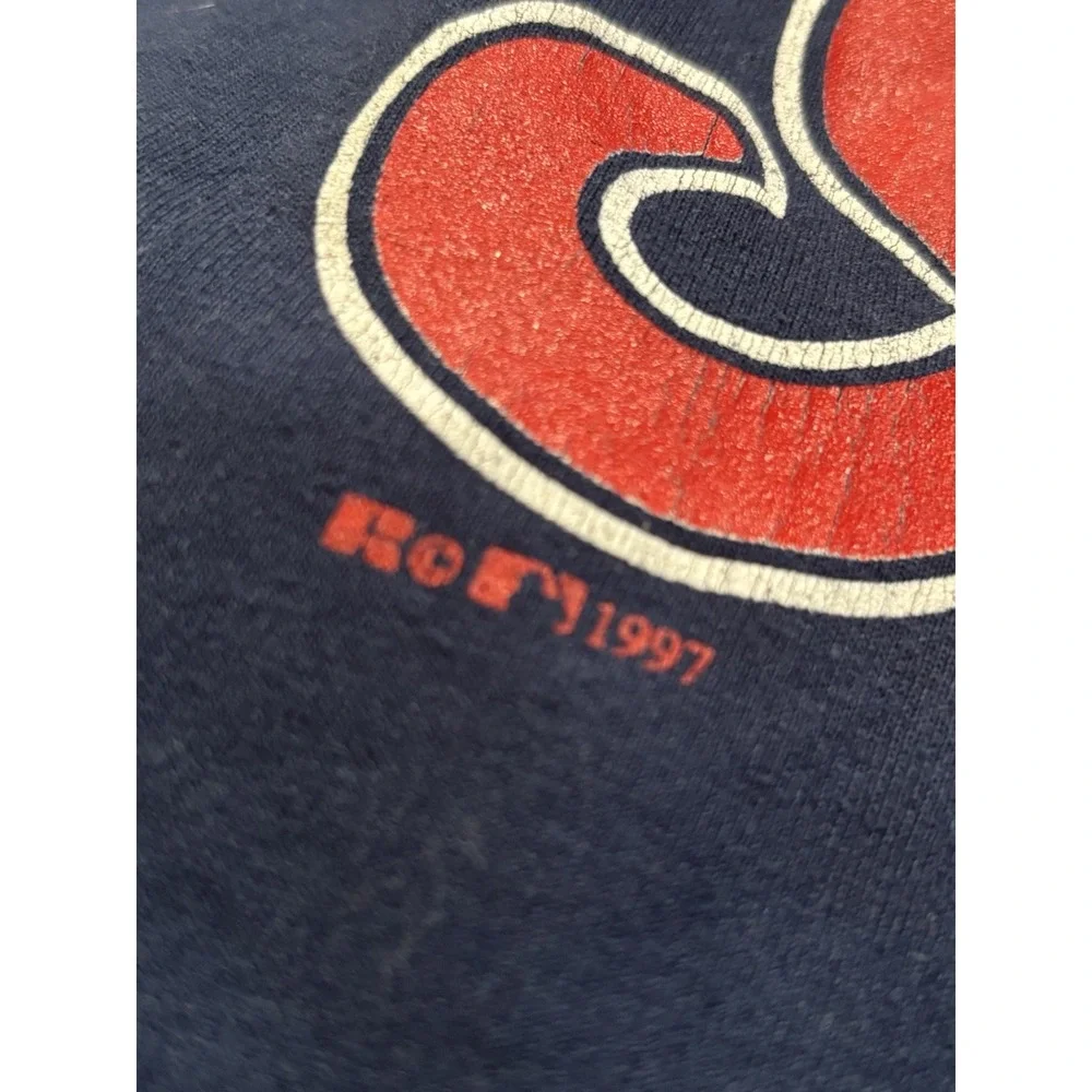 1997 Cleveland Indians Russel 2 Button Shirt Men's Large #5 Carver